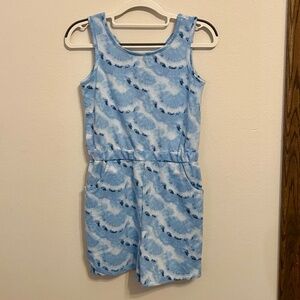 DREAMLIFE Blue Tiedye Romper, GIRLS Size Medium (10/12)